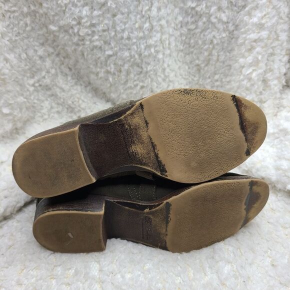 Sam Edelman suede leather olive green‎ ankle boots 8.5 - Picture 9 of 9